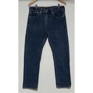 Levi's 505 Jeans Men's 33x30 Blue Denim Regular Fit Mid-Rise Straight Leg EUC